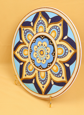 诗翼陶瓷新中式珐琅彩摆件