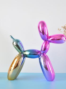 艺术风雕塑杰夫昆斯手办气球狗