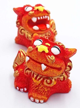 狮三百 喜上眉梢国潮原创设计文创狮子摆件招财开运创意礼品