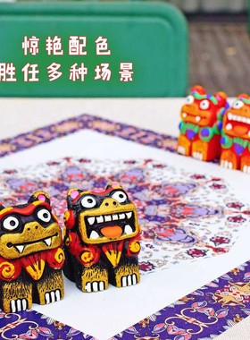 呆萌风开运文创伴手礼桌面摆件