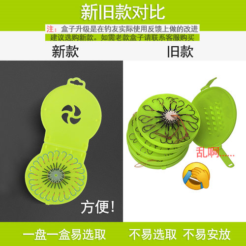 新款翻板钩套装海竿海杆抛竿爆炸鱼钩饵料钓鱼鱼勾八爪钩串钩盘钩 - 图1