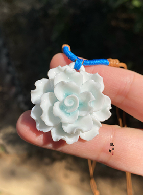 染紫.陶瓷项链景德镇手工新中式汉服配饰首饰小众礼物