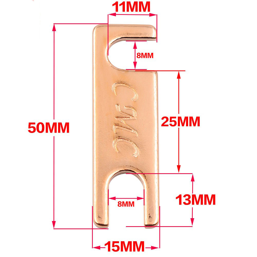 美国CMC SP1-CU瑞士黄铜镀紫铜音箱接线柱连接片音响接线盒端子-图2