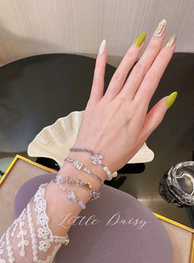 日系轻奢女合金锆石日韩