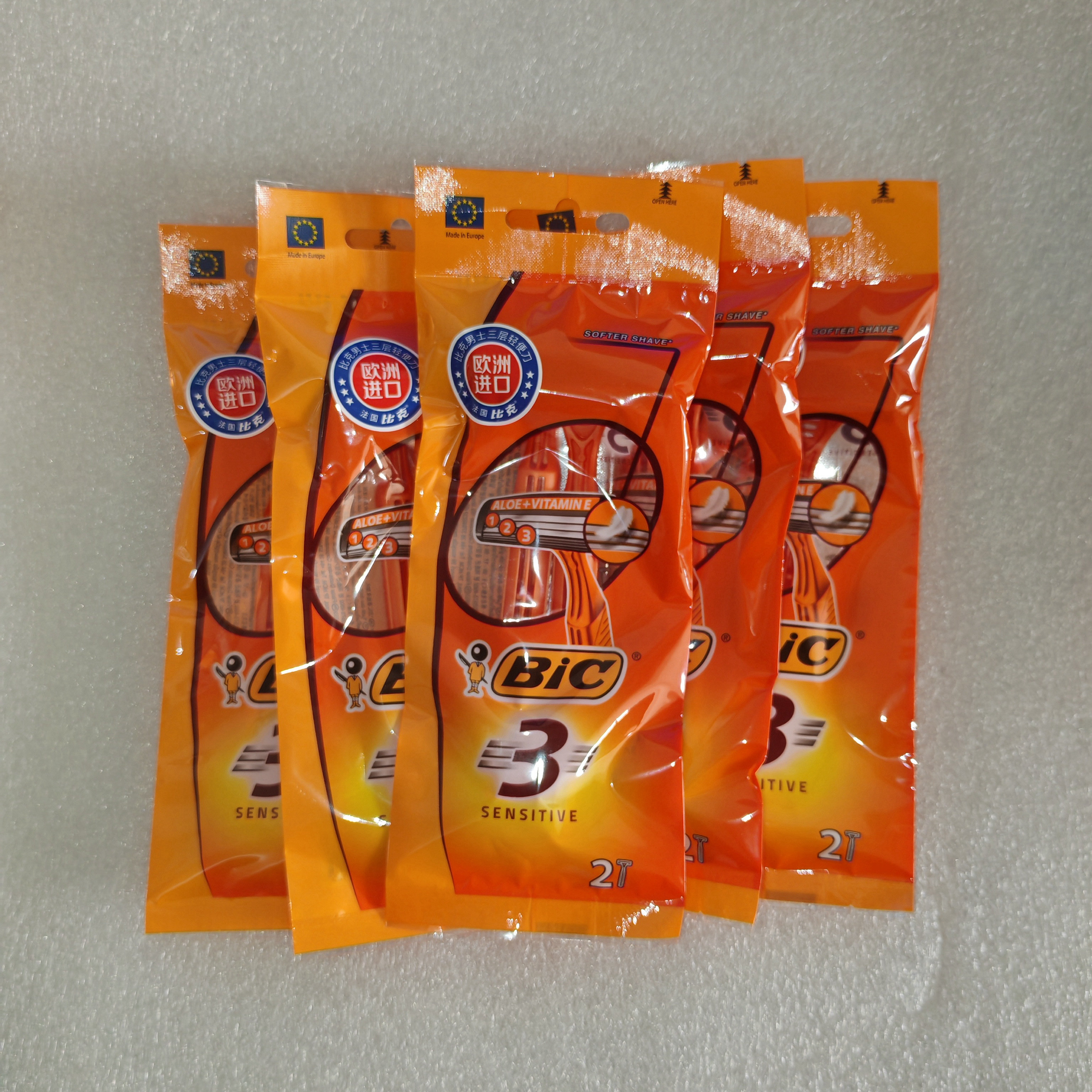 包邮正品法国Bic比克男士3层刀片轻便剃须刀2个1袋装(刀片希腊产),淘宝优惠券,粉丝福利购,淘宝优惠卷