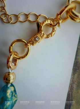 神经手作原创孤品暮光之城捷克琉璃玫瑰郁金香毕加索米珠金扣手链