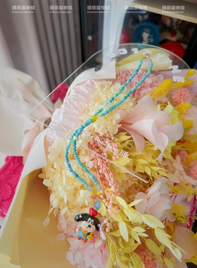 神经手作孤品大鼻涕高飞小众设计感礼物童趣手工串珠捷克琉璃项链