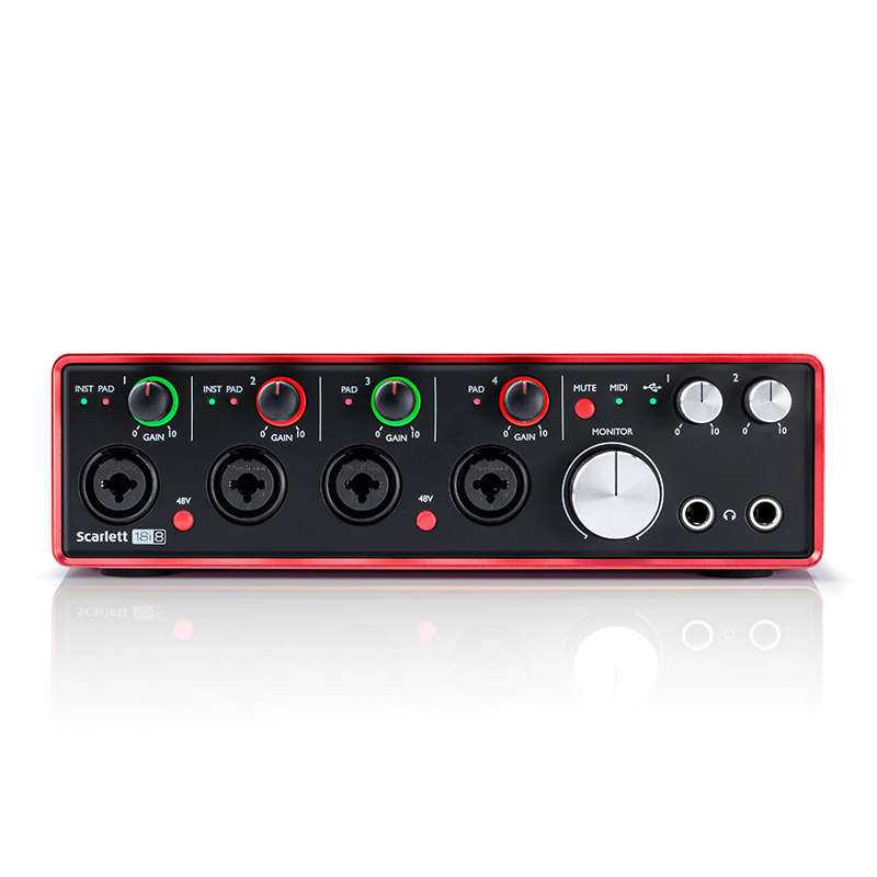 福克斯特Focusrite 18i8 录音声卡音频接口18进8出 配音编曲设备 - 图0