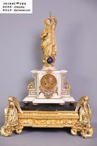 Western Antiquity France 1880 Mysterieuse antique seat bell-goddess Golden Goddess Sculpture Antique Old bell