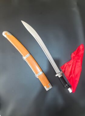 汉威金属牛尾刀  武术刀柳叶刀 工艺品未开刃