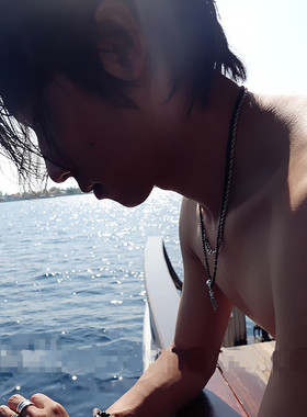 天然黑玛瑙极细长款男女生佛牌链