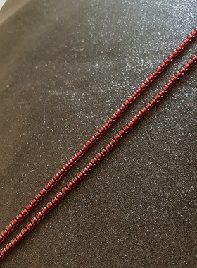 石榴石圆珠女式佛牌锁骨链