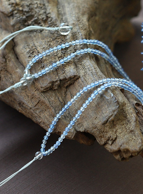 原创设计风玛瑙半宝石极细圆珠链