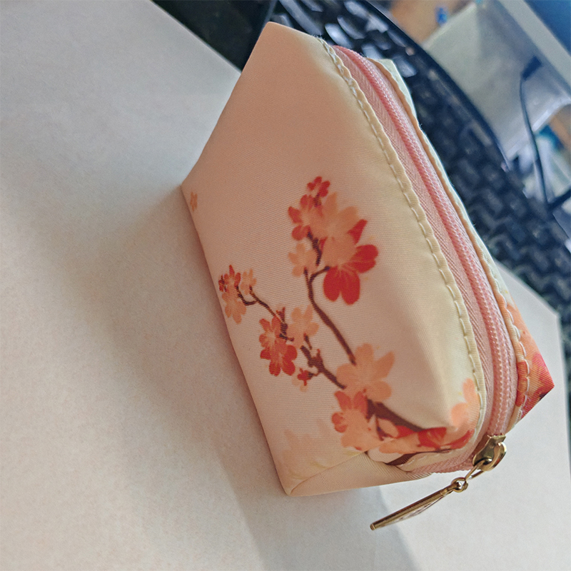 3ce春日桃花朵朵迷你口红化妆包收纳包包中包精美可爱赠品包限量 - 图0