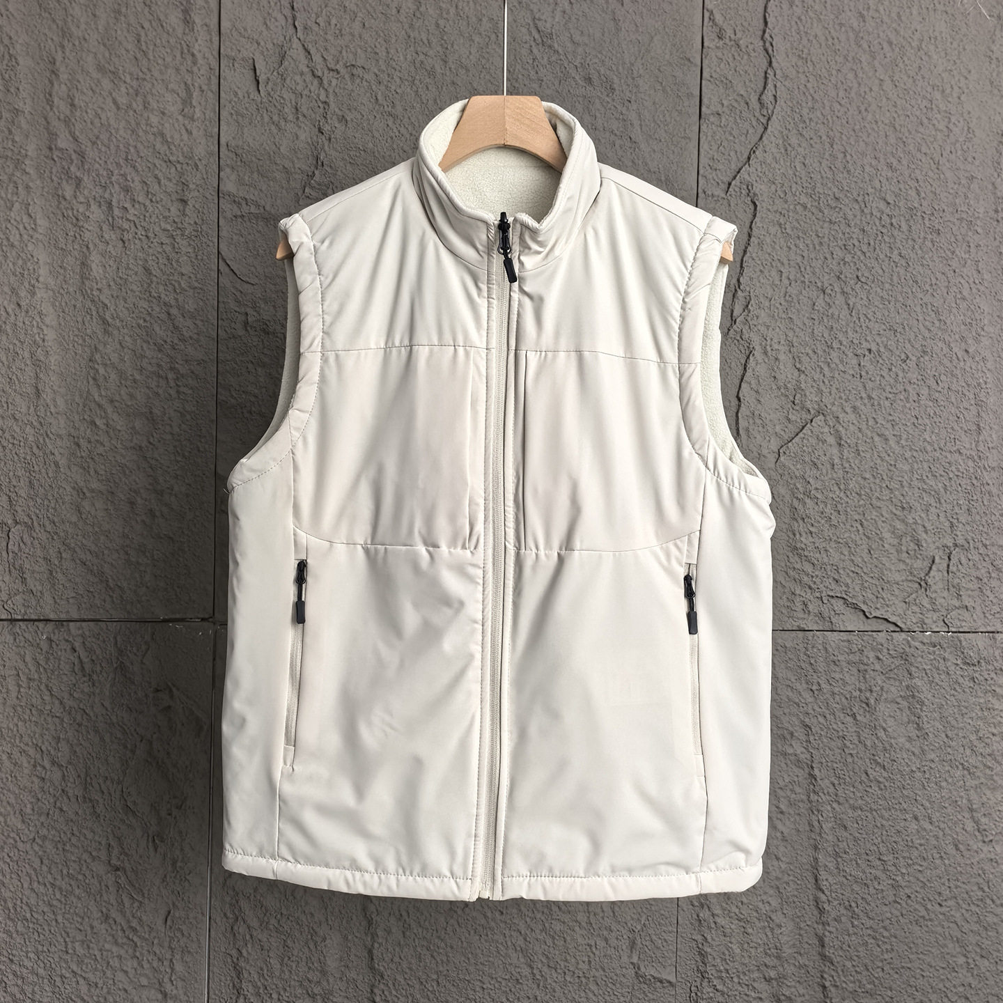 双面可穿！美式休闲秋冬男士摇粒绒立领加厚防风保暖马甲背心,淘宝优惠券,粉丝福利购,淘宝优惠卷