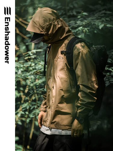 ENshadower隐蔽者gorpcore压胶冲锋衣男三防户外工装夹克防水外套 - 图0