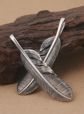 饰品太角链百搭羽毛飞鹰情侣吊坠