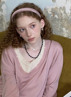 TTAO X 甜酷风 Bling~日本进口闪光珠链蝴蝶结项链