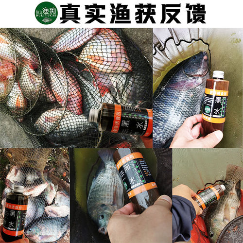 黑水小药黑鸡膏罗非专用窝料散炮冷冻钓鱼香精添加剂套餐黑坑野钓 - 图3