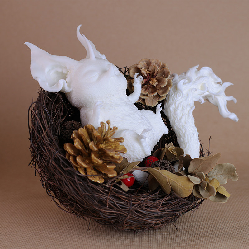 末那末匠丨凡仔《彼方童话系列眠精灵》白件GK套件潮玩艺术手办 - 图1