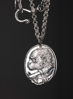 末那西游悟空东方猴子925银项链