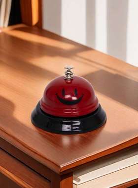 呼叫铃吧台餐铃按铃手摇铃铛金直播间小铃铛属抢拍拍打提醒器手摇