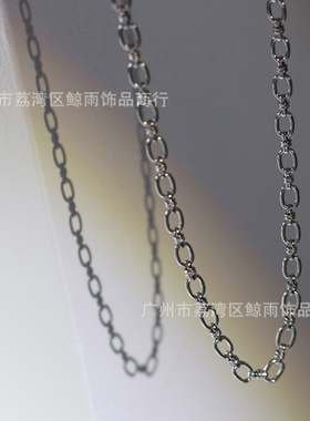 韩国简约机能连环锁链choker颈链