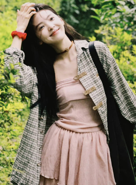 章若楠同款丝绒玫瑰项链