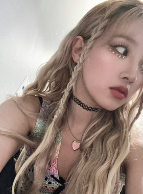 宋雨琦同款爱心相框项链