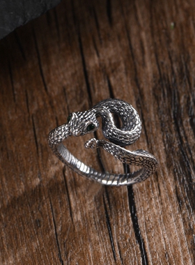 男款S925银戒指个性小众