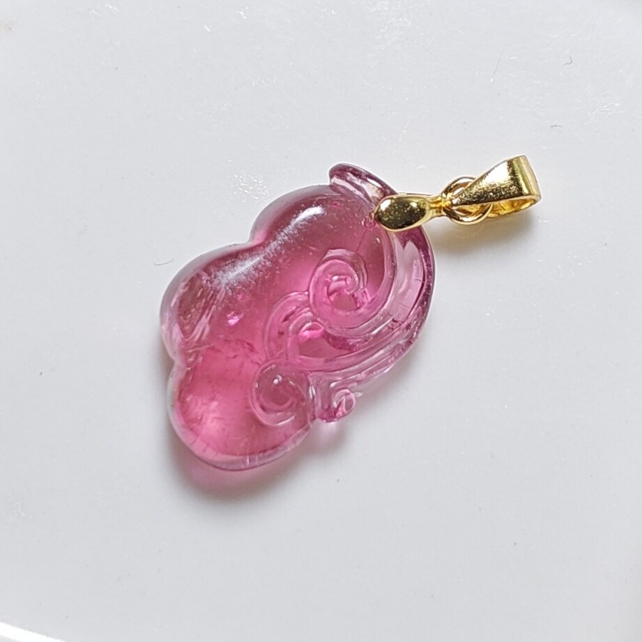 (新品优惠)巴西红黄蓝绿碧玺玻璃体吊坠雕刻如意树叶葫芦桃子挂坠,淘宝优惠券,粉丝福利购,淘宝优惠卷