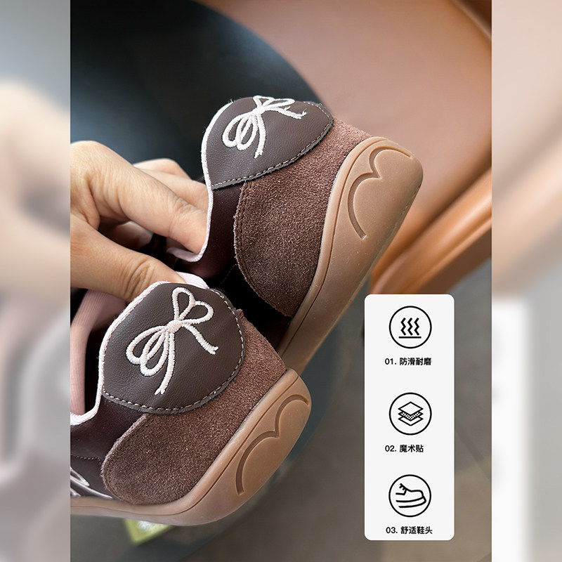 女童鞋子2024秋季新款洋气手工儿童轻便板鞋宝宝德训鞋软底休闲鞋,淘宝优惠券,粉丝福利购,淘宝优惠卷