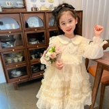 Платье, весенний детский осенний наряд маленькой принцессы, стиль Лолита, наряд на выход
