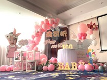 Suzhou Zhangjiagang Changshu Home Placement Balloon ten Birthday Party Decorate The Baby Banquet Planning Venue