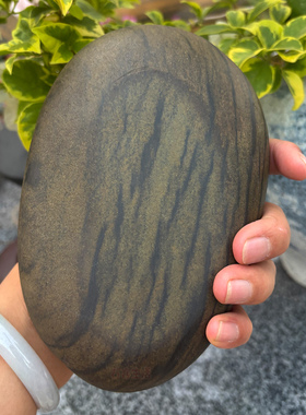 桌面石头艺术摆件储物盘小工艺品