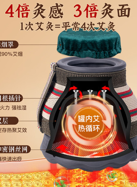 火龙罐中医院专用砭石艾灸罐器具