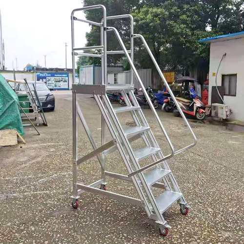 兢木登高梯多功能移动平台梯超市仓库货架梯支持定制铝合金推荐 - 图0