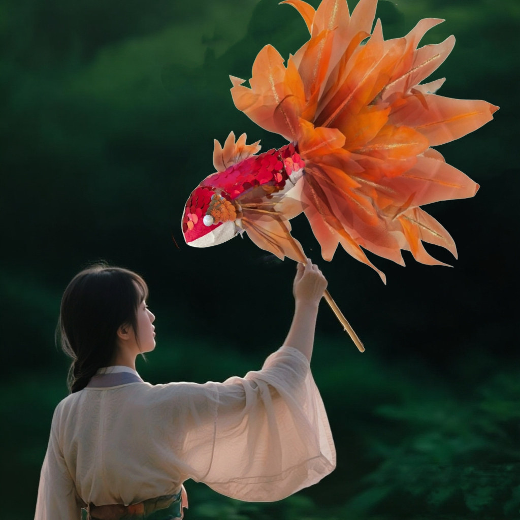 「木子手作」锦鲤鱼灯笼 非遗diy手工灯笼 中秋节灯笼diy 婚庆,淘宝优惠券,粉丝福利购,淘宝优惠卷