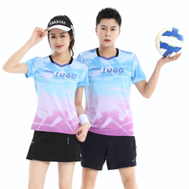 Badminton Suit Lovers Short Sleeve Suit Women Blouse Sport Speed Dry Air-Suction Sweat Group Purchase Big Code Custom Men T-Shirt