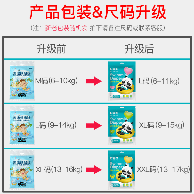 10片独立装婴儿游泳纸尿裤宝宝防水尿不湿可手洗拉拉裤一次性LXXL-图2