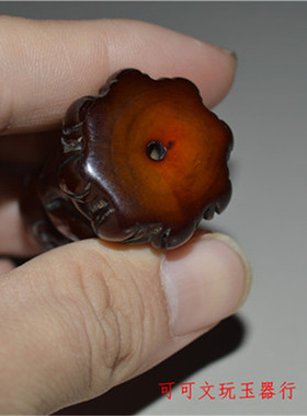 牛角挂坠手把件雕刻挂件天然实心小和尚宝宝角雕男士随身