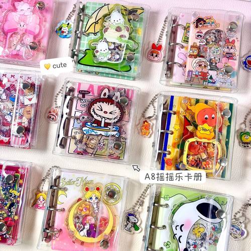 A8卡册亚克力摇摇乐卡册手工diy相册可爱卡通3寸收纳明星小卡照片 - 图0