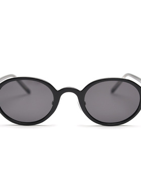 新款小众复古茶色椭圆近视眼镜框男女文艺板材脚平光镜架可配度数