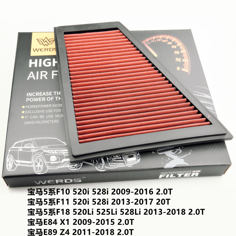 适配宝马1系2系3系4系5系7系空气滤芯高流量进气风格 - 图3