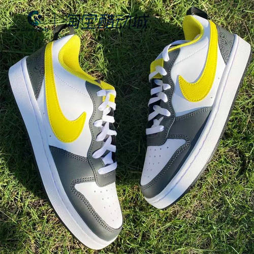 耐克大童鞋春季COURT BOROUGH低帮休闲板鞋HF0744/DQ0297 - 图1