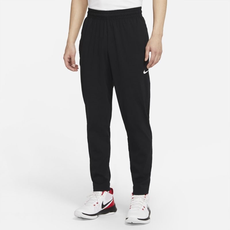 Nike耐克 男子篮球跑步训练健身收脚梭织透气运动长裤 CV1991-010 - 图2