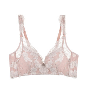 夏娃的诱惑云微内衣女小胸聚拢调整型无钢圈蕾丝收副乳大码文胸夏