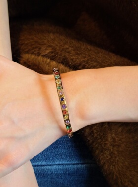 千夕 足金999窄版糖果手镯黄金手镯女款情人节生日礼物送女友