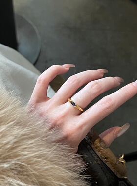 千夕足金999月球戒黄金戒指女款送女友七夕情人节生日礼物