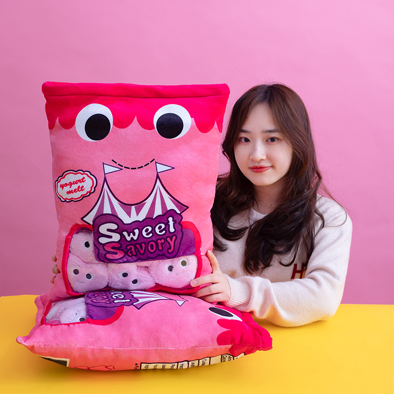 Cookies throw pillows children's toys可爱毛绒玩具创意礼物-图0